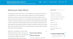 Desktop Screenshot of meloxicamsideeffects.org