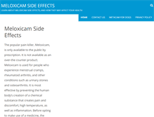 Tablet Screenshot of meloxicamsideeffects.org